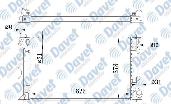 ORIS BTO523026 Motor Su Radyatoru Brazing Corolla 04-07 1.4d 1ndtv Manuel Sanzuman 625×378x26 ***
